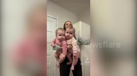 TikTok users can't believe these 21lb baby twins are only six months old