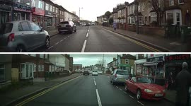 Arrogant Mercedes driver stops on a zigzag before Zebra crossing, when confronted that he can't park there...