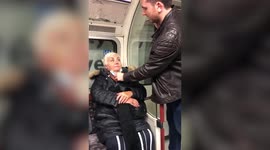 Heartwarming moment son has whole London tube carriage sing happy birthday to his mum