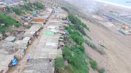 DRONE  MOUNT PEOPLE POOR PERU  VILLA EL SALVADOR  HOUSE