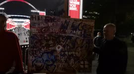 GLAD The Artist Appeals To Find Football Fans Hours Before The Euro Final In July