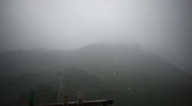 Heavy rain batters Hong Kong as typhoon Kompasu passes near the city
