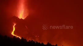 Stunning drone footage shows eruption of La Palma volcano in the Canary Islands