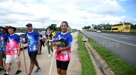 Brazilians pay homage to their patron saint in São Paulo