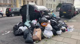 Brighton Bin strike rubbish