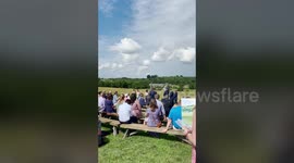 US artist surprises couples with bespoke paintings, made live during their special day