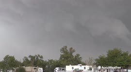 Damaging hail storm pelts homes and cars in Ordway, Colorado