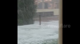 Australia, Queensland regions hit by powerful hail storms
