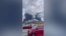 Spectacular footage shows erupting Mount Aso propelling ash clouds into Japanese skyline