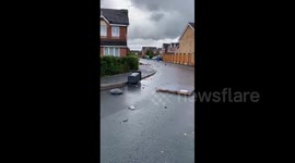 UK: Gusty Wind Sweeps Through Widnes, Cheshire, And Leaves Damages 2
