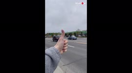 'Parents troll son by BLATANTLY ignoring his hitchhiking request
'