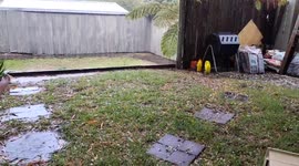 Crazy hail at Brisbane, Australia