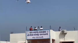 Medical and Vaccine trail by drone PHC center in India