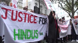 Protest s in solidarity with the killed Hindus of Bangladesh