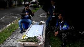 Demonstration in front of João Doria's house in Sao Paulo, Brazil