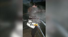 Sisters covered in their dads ashes as their peaceful send off backfires