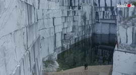 'Aerial footage of MAGNIFICENT quarry hidden in the mountains of Italy'