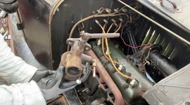 Petrolhead shows how to change carburettor on a 1923 Ford Model T Touring