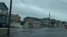 Heavy rains, strong winds flood New Jersey