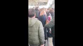 Stansted Airport: long queues as people get evacuated after 'suspicious package' found