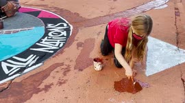 Demonstrators Stage Environmental Protest In San Francisco, CA