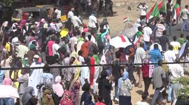Massive demonstration against military coup in Khartoum, Sudan