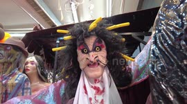 People go crazy with Halloween shopping in São Paulo, Brazil