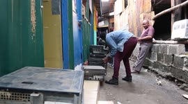 The process of recycling electronic waste in Nairobi, Kenya