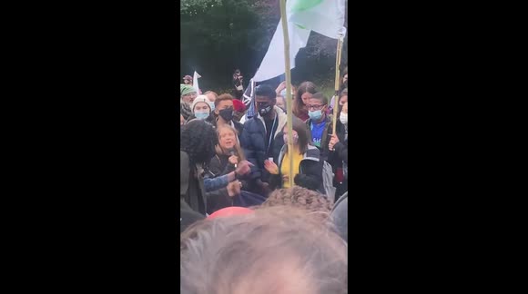 Greta Thunberg goes viral chanting 'you can shove your climate crisis up yer a**'