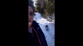 Funny dog howls in protest over not wanting to exercise