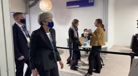 Former British Prime Minister Theresa May at COP26