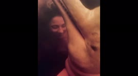 Diver's sweet encounter with pink dolphin is somewhat oddly-terrifying