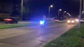 U.S President Joe Biden and his entourage of gas-guzzling cars head for flight after COP26