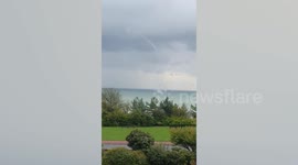 Waterspout off the coast of Eastbourne stuns locals in the UK