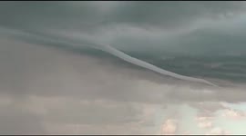 Tornado forms in Melilla, Spain