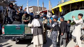 A thief was arrested by Taliban soldiers in Kabul, Afghanistan