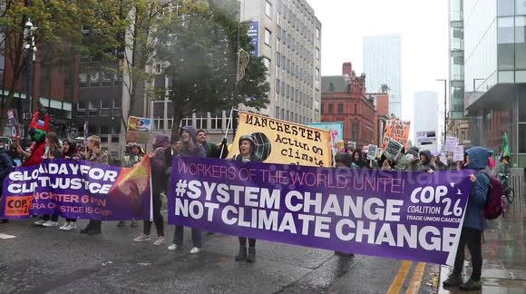 Manchester protests call for action on climate change