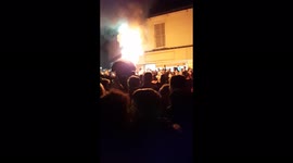 Final Flaming Tar Barrel- Biggest of the Night! 5/11/2021