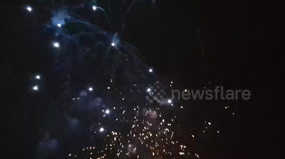 Fireworks light up the sky over Flackwell Heath and look fantastic