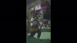 4 Year Old Kid Showing His Pencak Silat (Martial Art) Moves In Front of The Guests