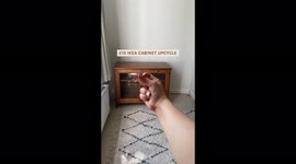 Woman transforms two second-hand cabinets into 'retro' accent pieces for just £15