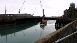 RNLI return to cover harbour, after being called out on search and rescue