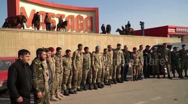 Victory March in the village of Mashtaga, Baku, Azerbaijan