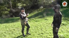 Sheffield Hunt Saboteurs stop a shoot killing pheasants, partridges and pigeons near Brightholmlee Road, Wharncliffe Side