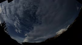 4K fascinating clouds timelapse in swiss Alps with southernly winds