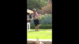 Drunk man's attempt to walk in straight line ends in HILARIOUS fall