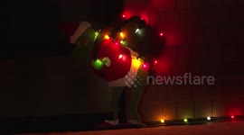 Residential Christmas Light In Surrey, BC, Canada