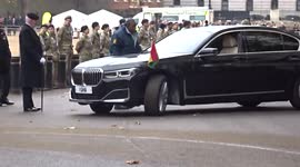 Ghana diplomatic car gets u-turned by police as foreign diplomats leave Whitehall after the National Remembrance Service