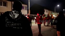 Torchlight march of the The III. Path neo-Nazi party in Wunsiedel, Germany