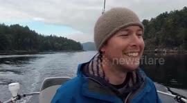 Canadian couple ditch normal life to live on a tiny 40ft boat